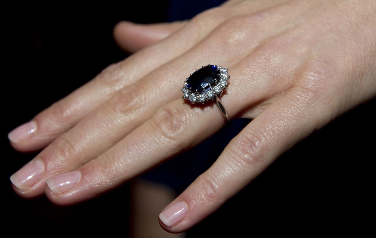 Kate Middleton's Ring; Image Source: Getty Images | Photo by Arthur Edwards