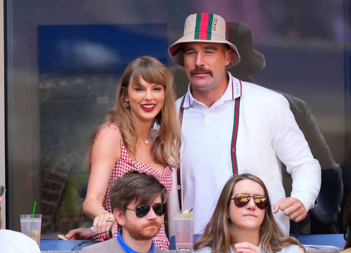  Taylor Swift and Travis Kelce on September 08, 2024 in New York City. (Image Source: Getty Images / Photo by Gotham)