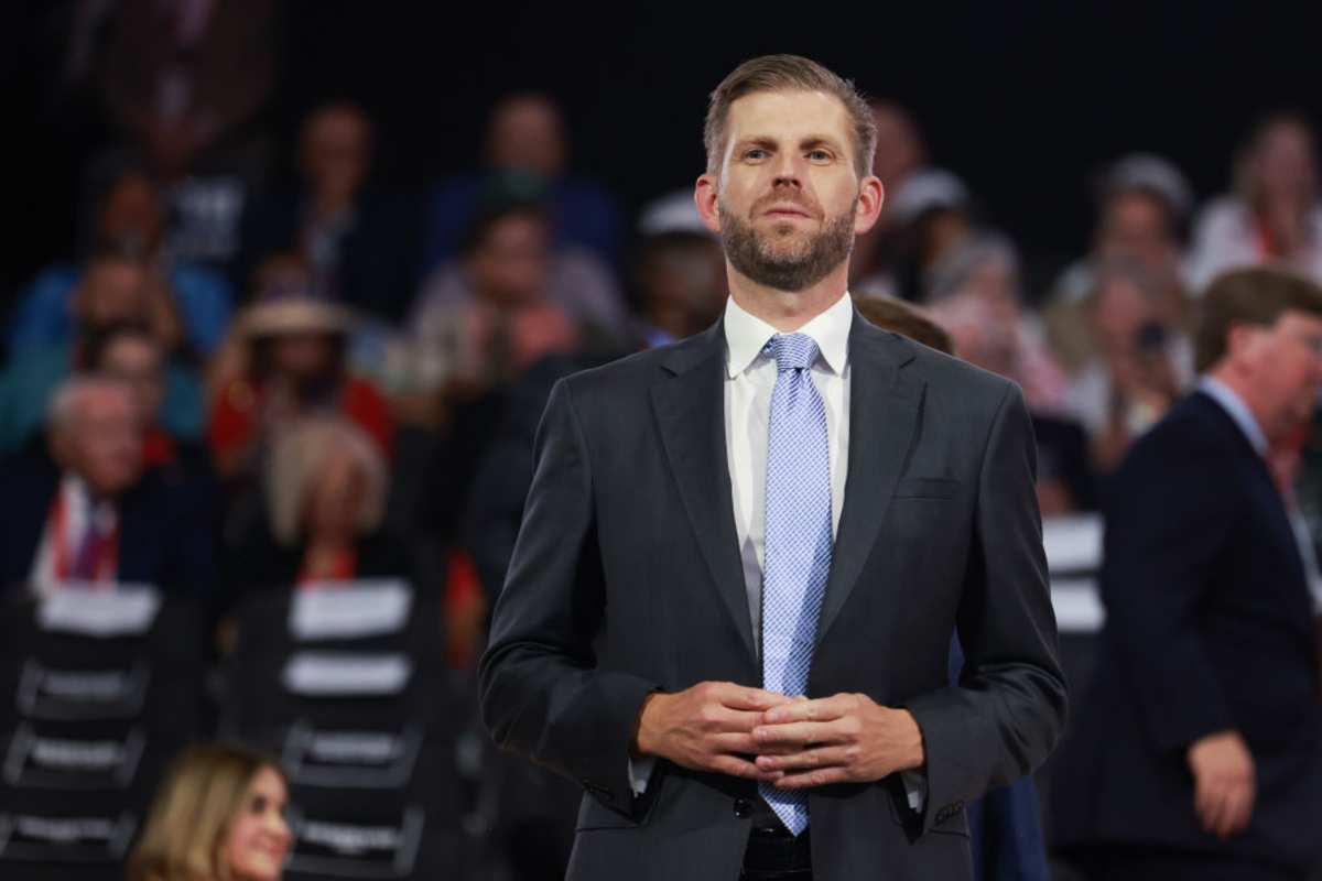 Eric Trump attends the second day of the Republican National Convention at the Fiserv Forum on July 16, 2024, in Milwaukee, Wisconsin. (Image Source: Getty Images | Photo by Joe Raedle)