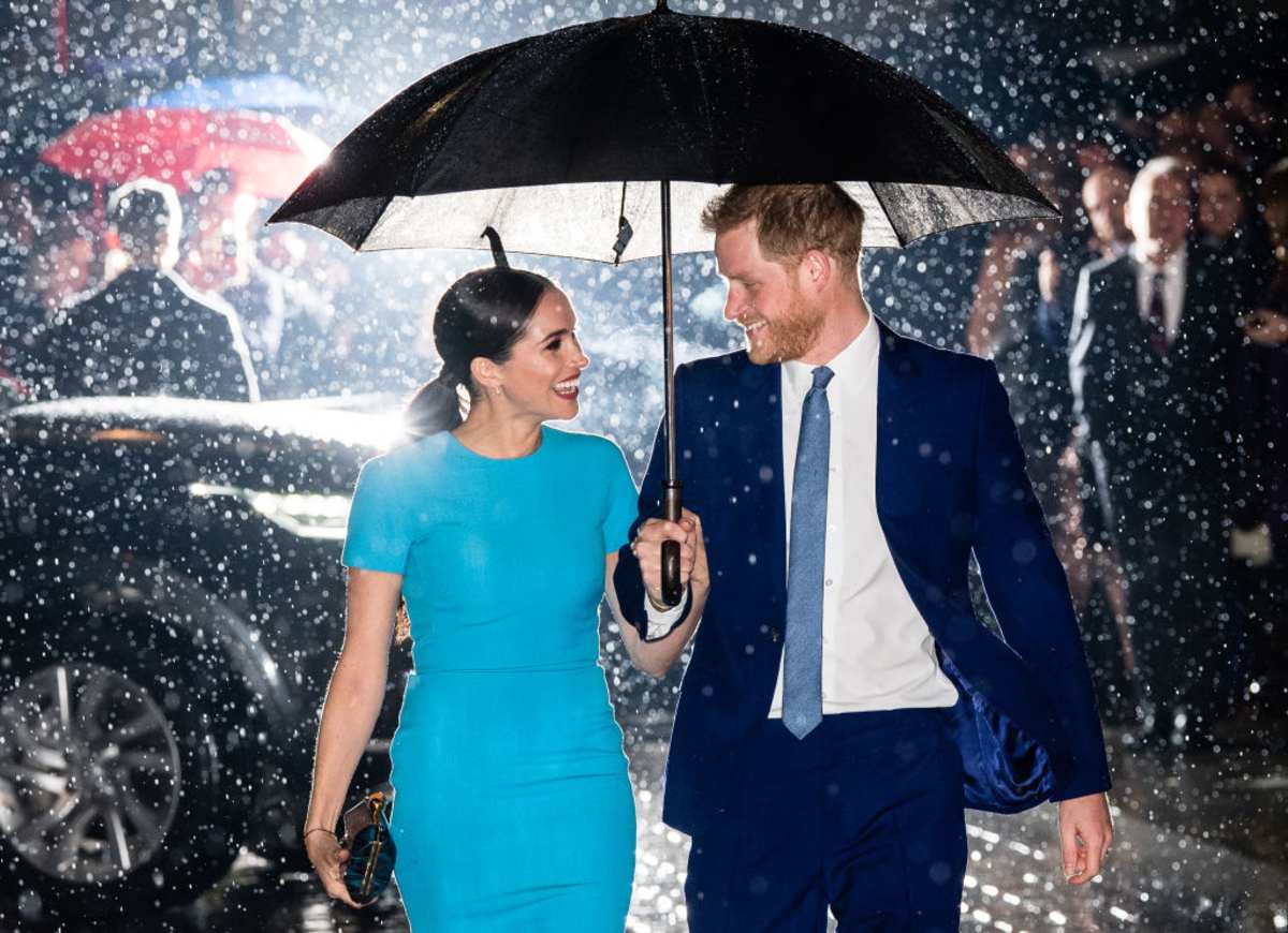 Prince Harry and Meghan attend The Endeavour Fund Awards at Mansion House on March 05, 2020 in London, England. (Image Source: Getty Images | Photo by Samir Hussein)