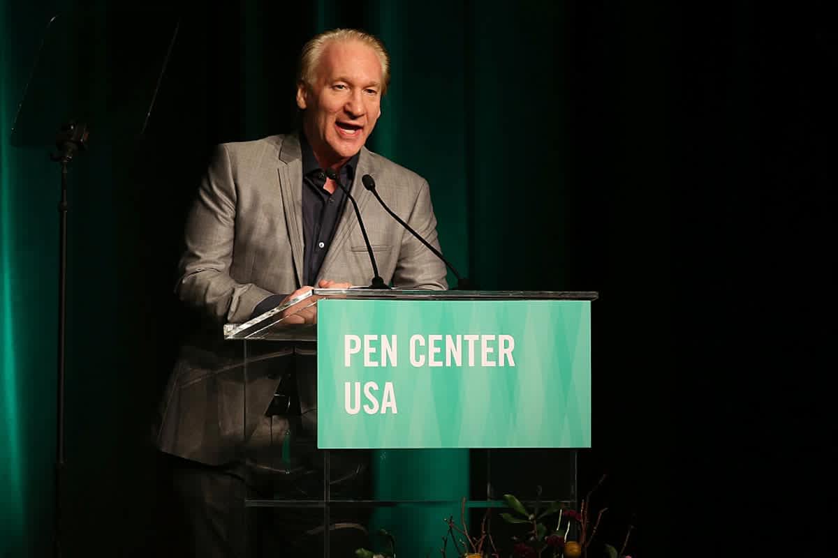 Bill Maher speaks onstage during PEN Center USA's 26th Annual Literary Awards Festival on September 28, 2016, in California. (Image Source: Getty Images | Photo By Phillip Faraone)