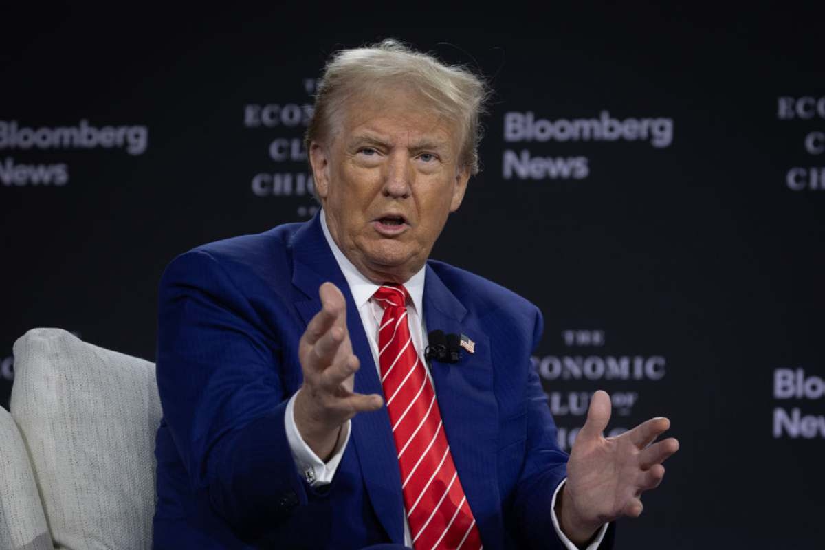 Donald Trump on October 15, 2024 in Chicago, Illinois (Image Source: Getty Images / Photo by Scott Olson)