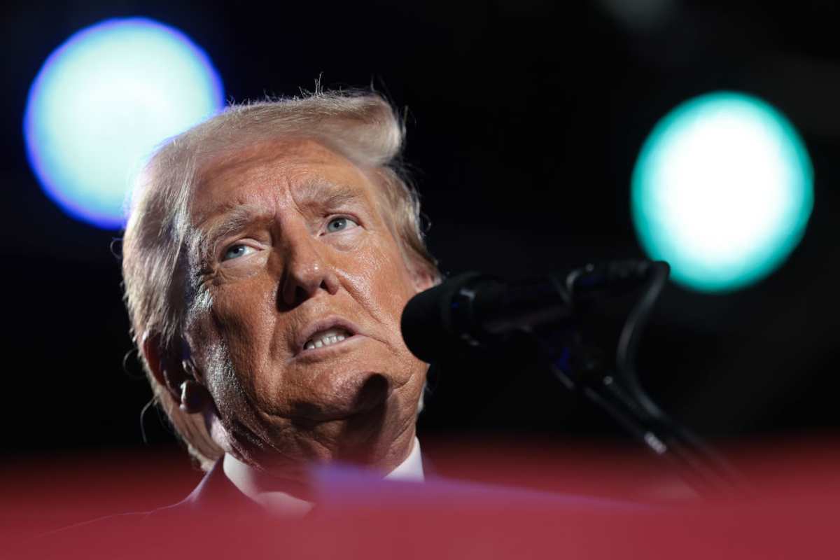 Republican presidential nominee, former U.S. President Donald Trump, speaks at a campaign rally on October 18, 2024, in Detroit, Michigan. There are 17 days remaining until the U.S. presidential election, which will take place on Tuesday, November 5, 2024. (Image Source: Getty Images | Photo by Win McNamee)