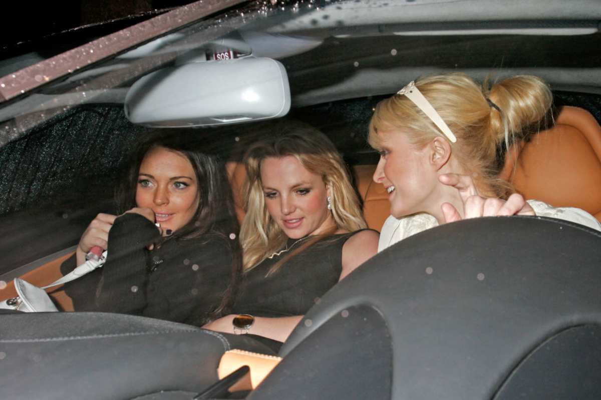 Lindsay Lohan, Britney Spears, and Paris Hilton seen on November 26, 2006, in Los Angeles, California. (Image Source: Bauer-Griffin/Getty Images)