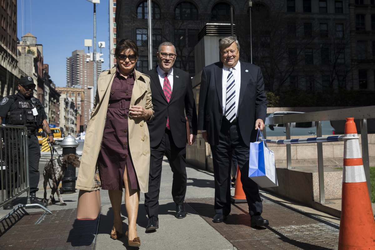 Amalija and Viktor Knavs, parents of U.S. First Lady Melania Trump. (Image Source): Getty Images | Photo by Drew Angerer