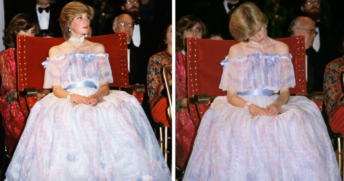 Princess  Diana at the V&A Museum attending the 'Splendours of the Gonzagas' exhibition on 4th November 1981 in the UK. (Image Source: Getty Image| (L) & (R) Photo by Tim Graham Photo Library)