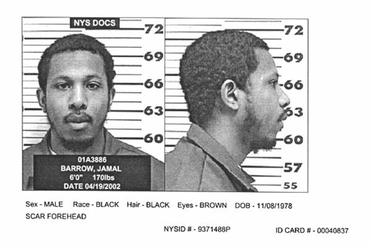 Jamal Barrow also know as Shyne mugshot in April 2002. (Image Source:  Bureau of Prisons /Getty Images; Inset: Chris Jackson)