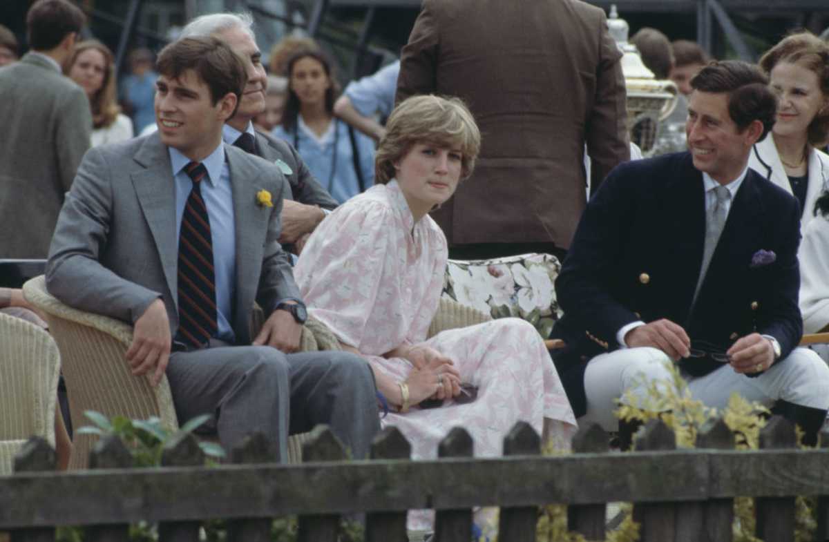 Prince Andrew, Lady Diana, & Prince Charles at a polo match on Smith's Lawn, Windsor, 26th July 1981. (Image Source: Getty Images| Photo by Jayne Fincher)