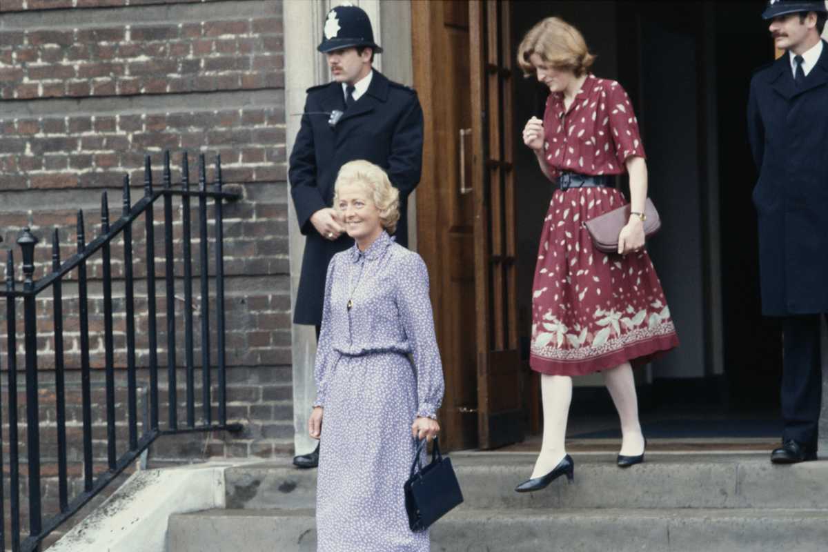 Diana, Princess of Wales, with her mother Frances Shand Kydd (1936 - 2004) in 1982. (Image Source: Getty Images | Photo by Keystone/Hulton Archive)