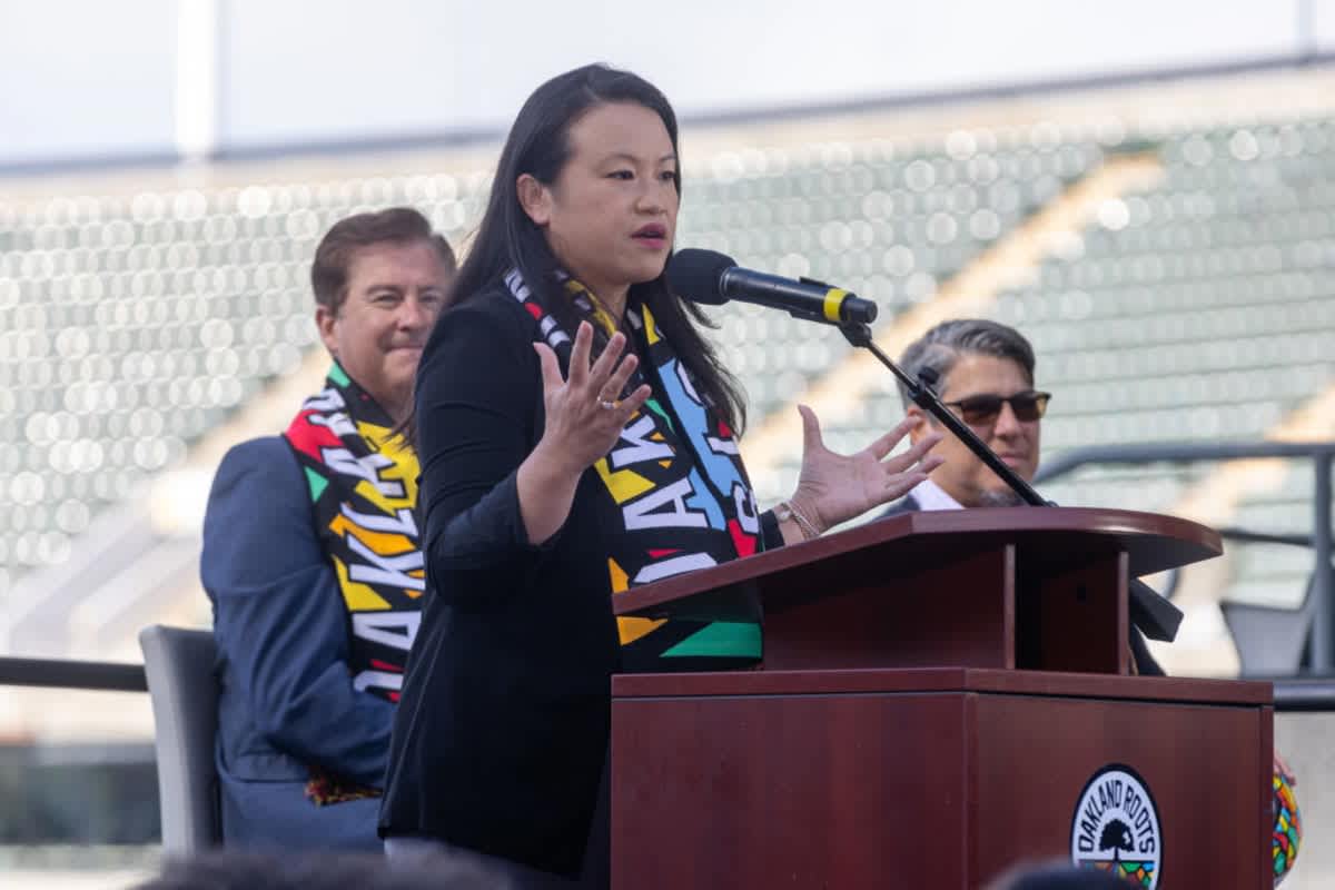 Oakland Mayor Sheng Thao on August 12, 2024 in Oakland, California. (Image Source: Photo by Doug Zimmerman / Getty Images)