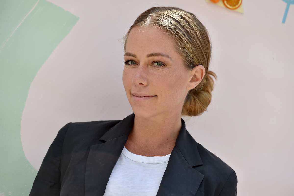 Kendra Wilkinson attends Luxury Plant-Based Skincare Line Evereden Celebrating The Launch of Their New Clean Kids Line on April 24, 2021, in Los Angeles, California. (Picture Courtesy: Axelle/Bauer-Griffin/FilmMagic | Getty Images)