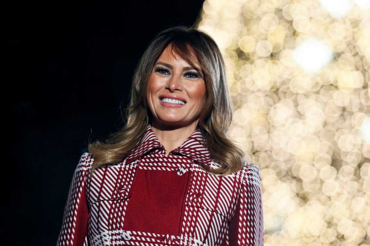 Melania Trump attends the 97th Annual National Christmas Tree Lighting Ceremony in President's Park on December 05, 2019 in Washington, DC (Image Source: Getty Images | Photo by Paul Morigi)