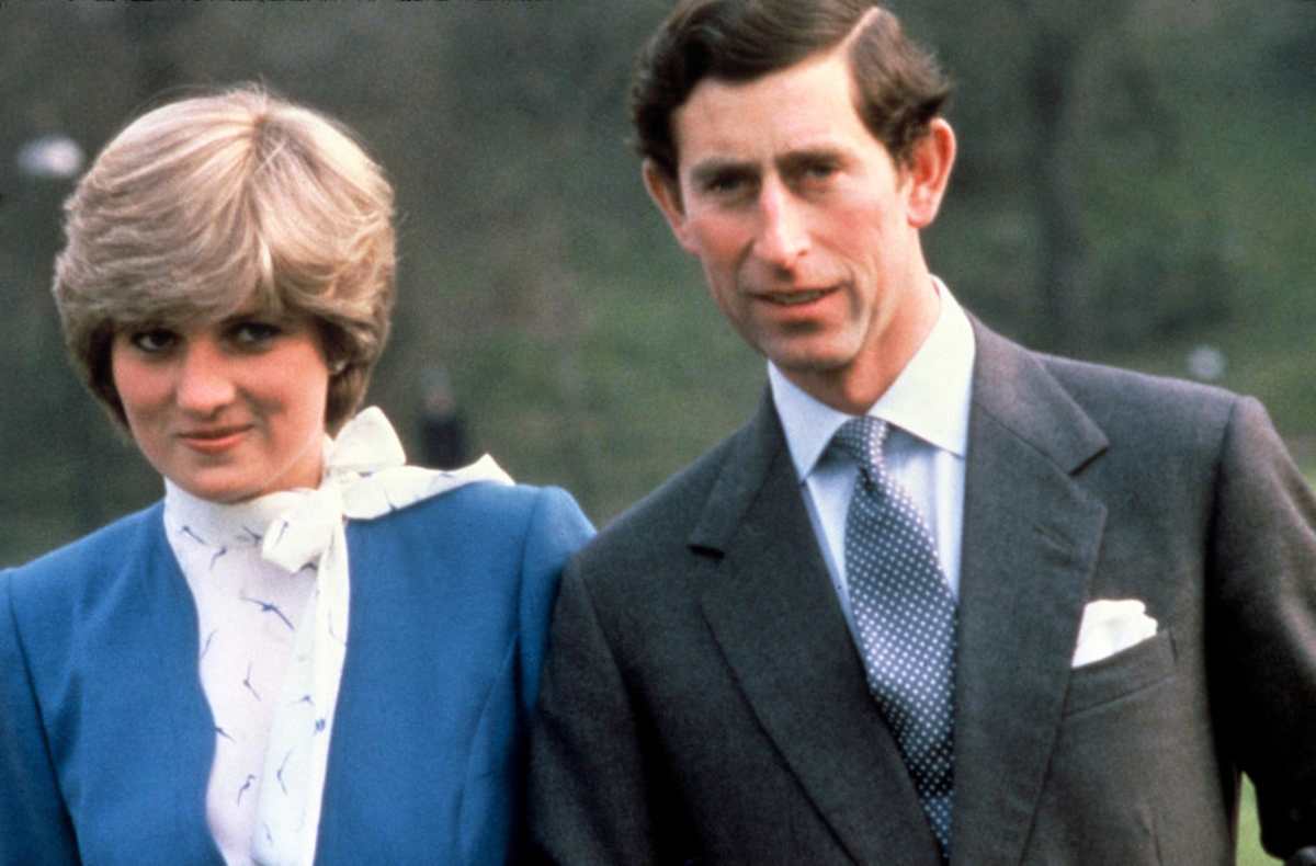 Lady Diana and Prince Charles after their engagement at Buckingham Palace on February 24, 1981, in London, UK. (Image Source: Getty Images| Photo by Anwar Hussein) 