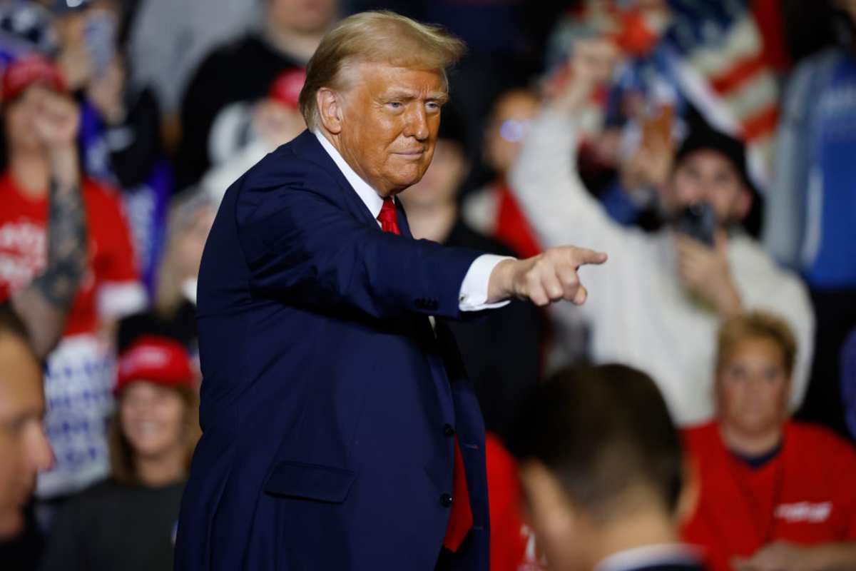 Donald Trump at a campaign rally on October 29, 2024, in Pennsylvania. (Image Source: Getty Images | Photo By Chip Somodevilla)