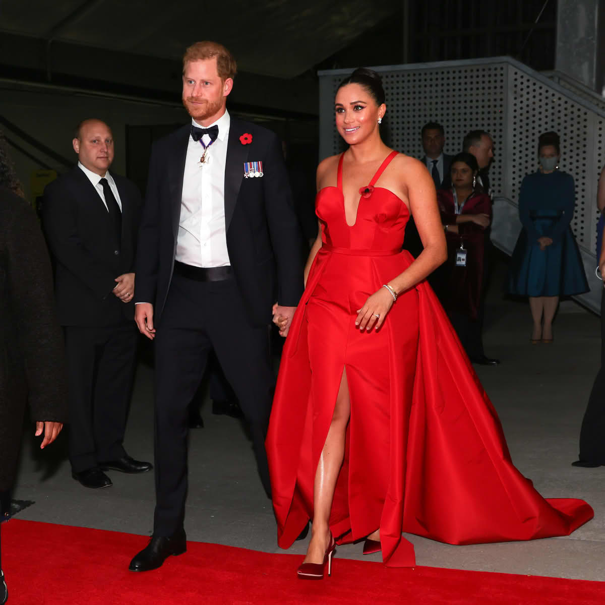 Prince Harry, Duke of Sussex and Meghan, Duchess of Sussex attend the 2021 Salute To Freedom Gala. Image Source: Getty Images | Photo by Dia Dipasupil