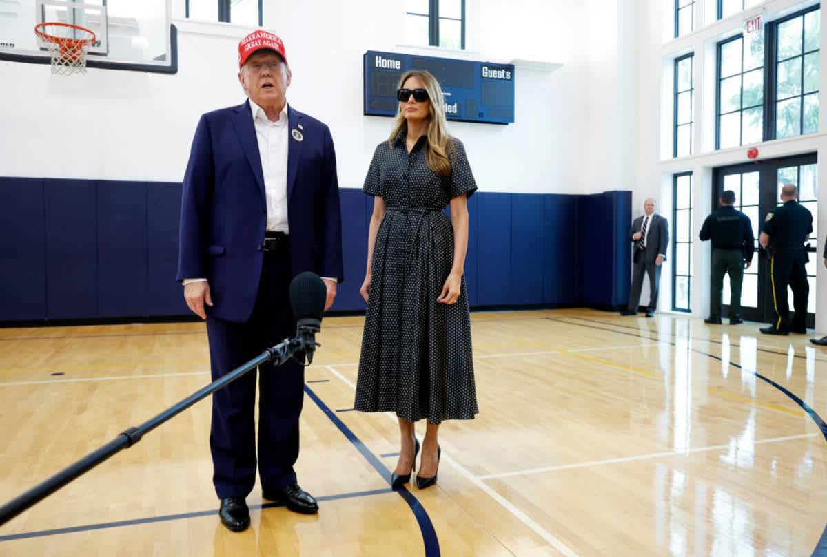 Donald Trump and his wife Melania Trump in Palm Beach, Florida. (Image Source: Photo by Chip Somodevilla/Getty Images)