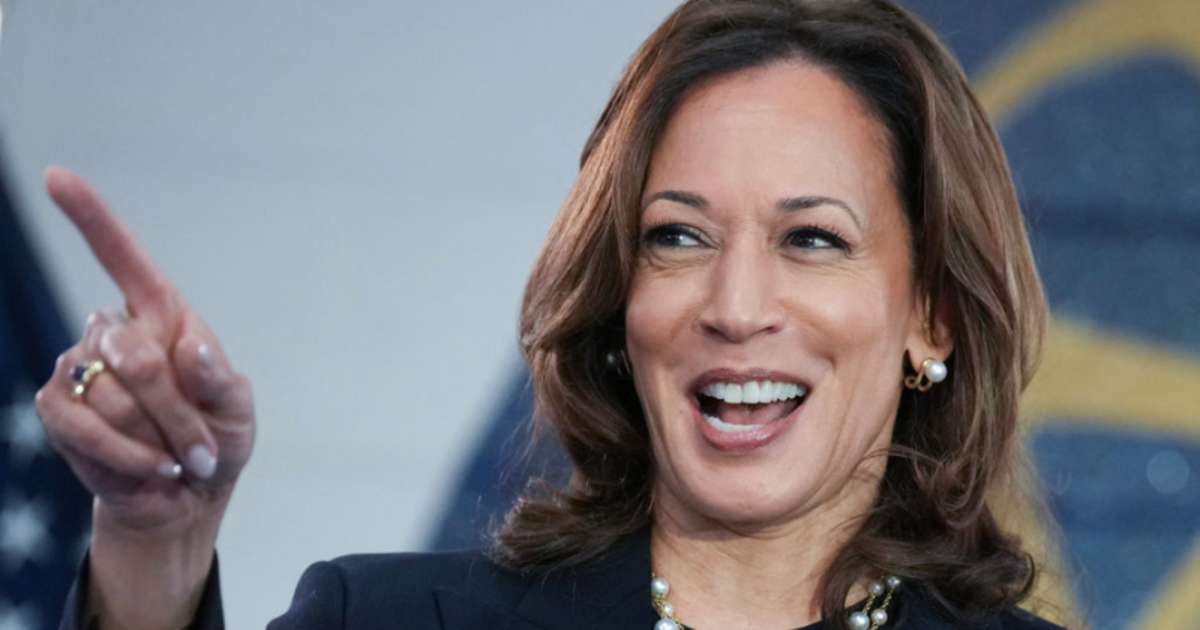 Kamala Harris speaks at a campaign rally at United Auto Workers Local 900 on August 8, 2024 in Wayne, Michigan.  (Image Source: Getty Images | Photo By Andrew Harnik)