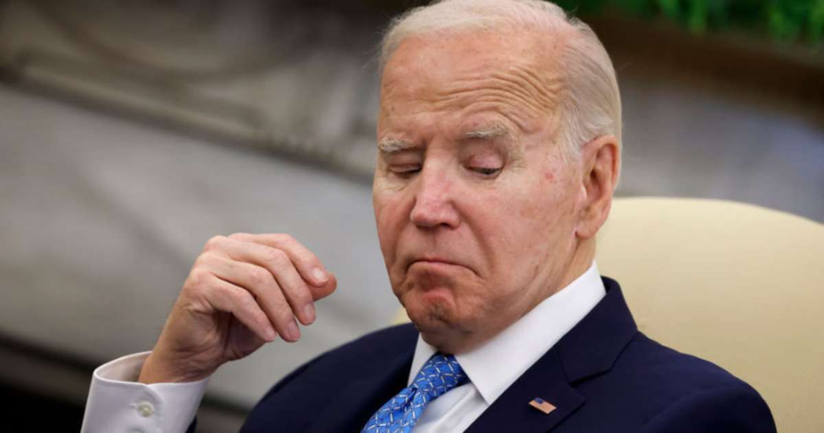 Joe Biden during a meeting with Italian Prime Minister Giorgia Meloni in the Oval Office on March 01, 2024, in Washington, DC.  (Image Source: Getty Images | Photo By Chip Somodevilla)