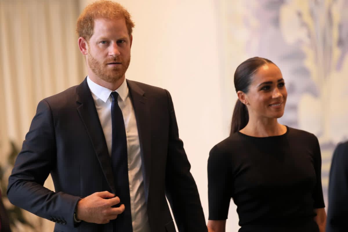 Prince Harry, Duke of Sussex and Meghan, Duchess of Sussex arrive at the United Nations Headquarters on July 18, 2022 in New York City. (Image Source: Photo by Michael M. Santiago/Getty Images)