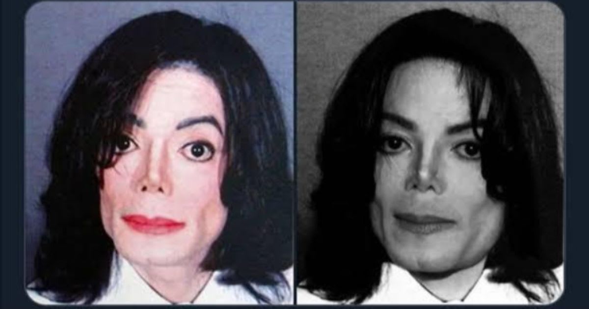 Michael Jackson mugshot 2003. (Image Source: Reddit)