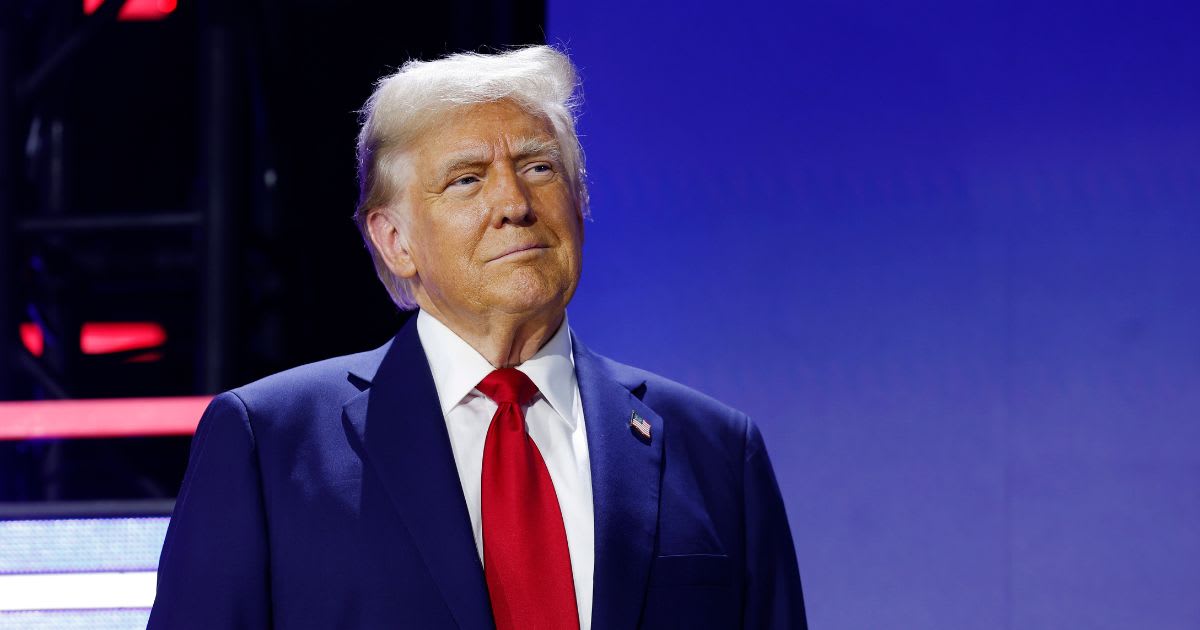 Donald Trump arrives to a Q&A with Pastor Paula White at the National Faith Advisory Summit. Cover Image Source: Photo by Anna Moneymaker | Getty Images 