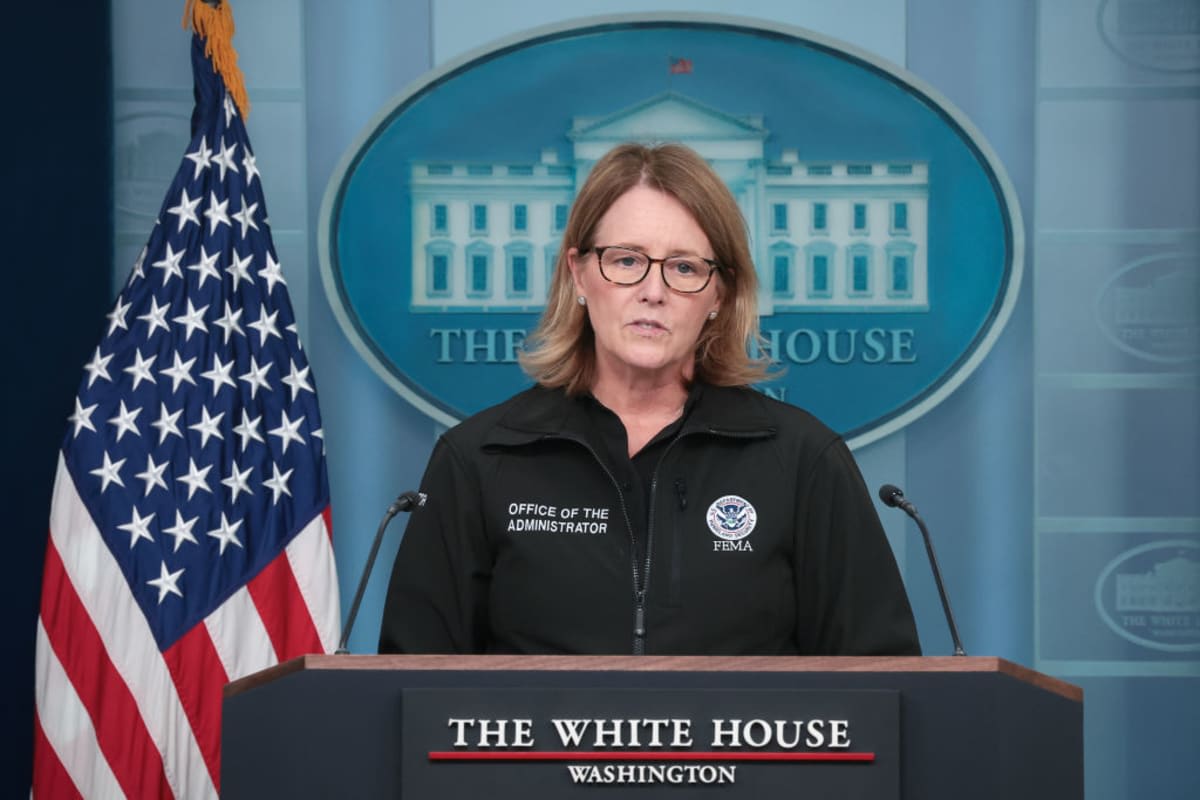 FEMA Administrator Deanne Criswell at the White House on September 26, 2024. (Image Source: Getty Images | Photo By Win McNamee)