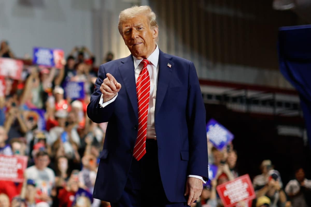 Donald Trump at the Rocky Mount Event Center on October 30, 2024 in Rocky Mount, North Carolina (Image Source: Getty Images / Photo by Chip Somodevilla)