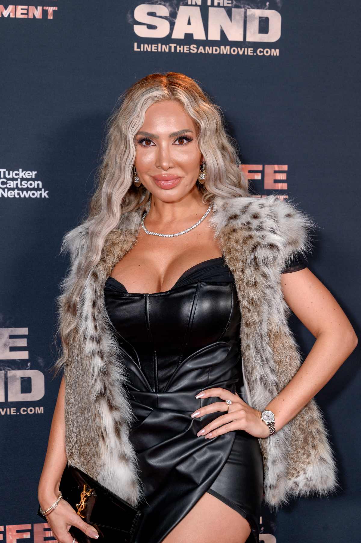 Farrah Abraham attends the 'Line In The Sand' premiere at Mar-a-Lago Club on October 23, 2024, in Palm Beach, Florida. (Image Source: Ivan Apfel/Getty Images)