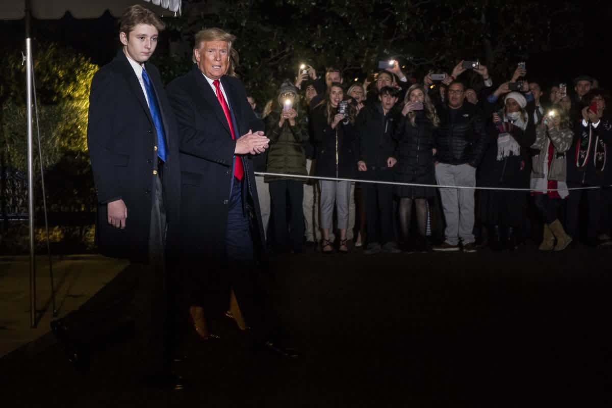 Donald Trump leaves the White House before departing for Joint Base Andrews on December 20, 2019, in Washington, DC. (Image Source: Getty Images | Photo by Zach Gibson)