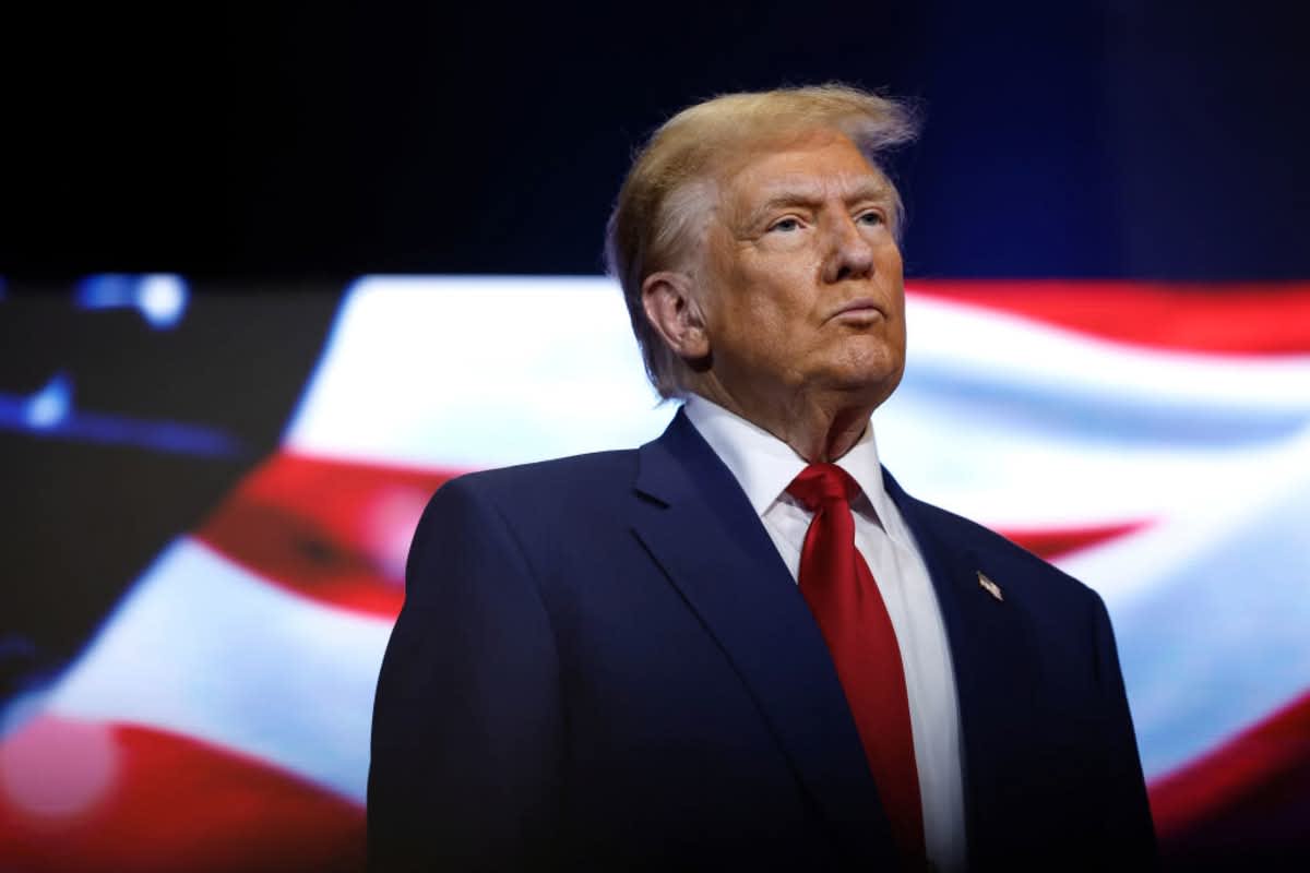 Donald Trump at a roundtable with faith leaders at Christ Chapel on October 23, 2024, in Zebulon, Georgia. (Cover Image Source: Getty Images | Photo By Anna Moneymaker)