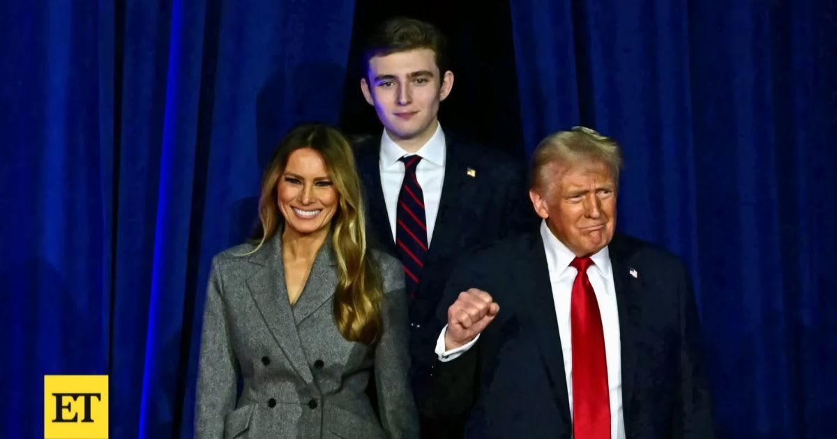 Barron Trump along with Melania Trump and Donald Trump. (Cover Image Source: YouTube | Entertainment Tonight)