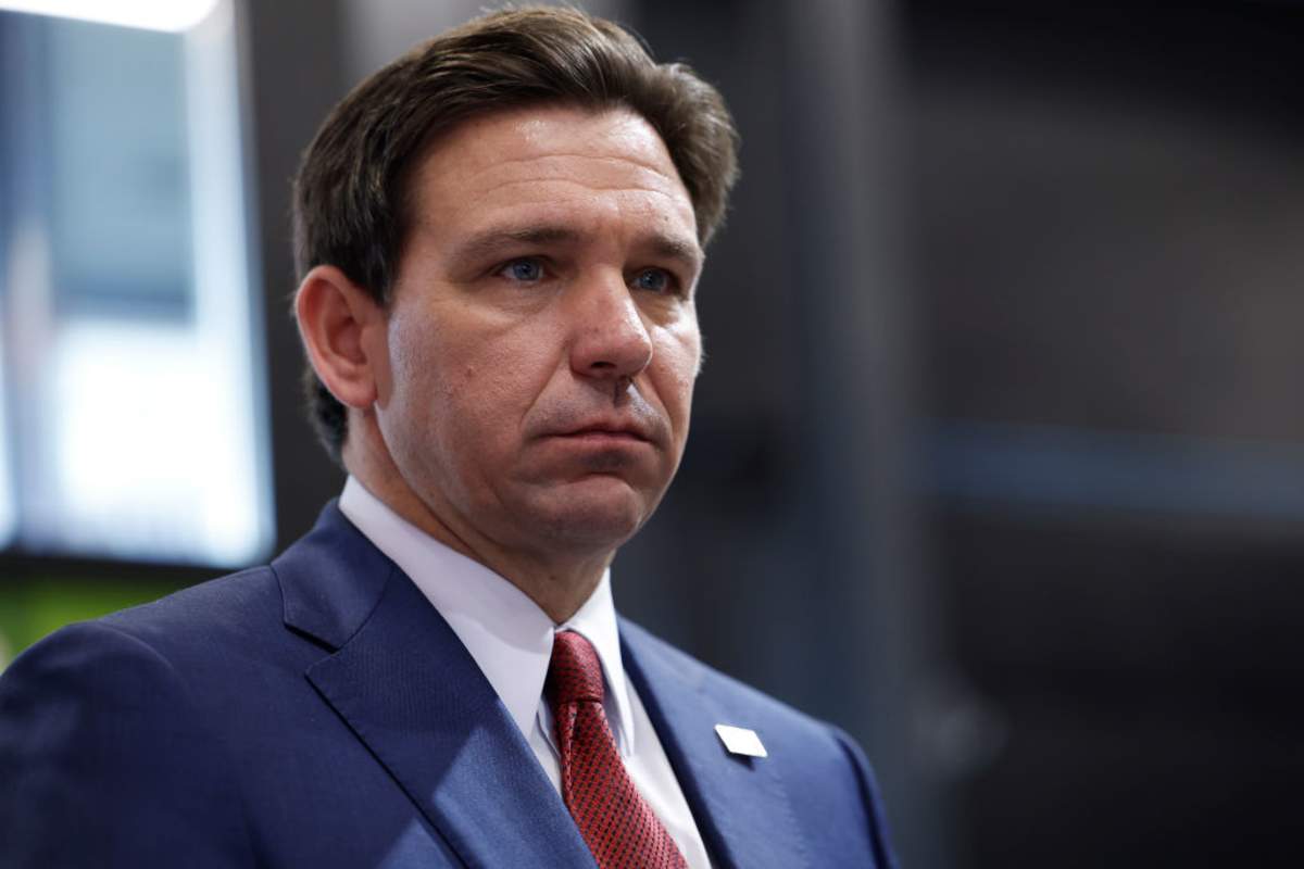 Ron DeSantis speaks during a campaign event. (Image Source: Photo by Anna Moneymaker/Getty Images)