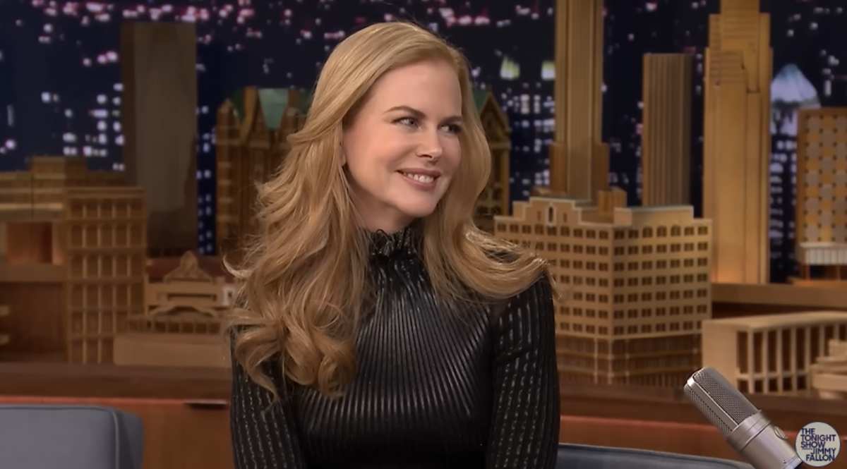 Screenshot of Nicole Kidman on Jimmy Fallon’s show (image source: YouTube | @fallontonight).