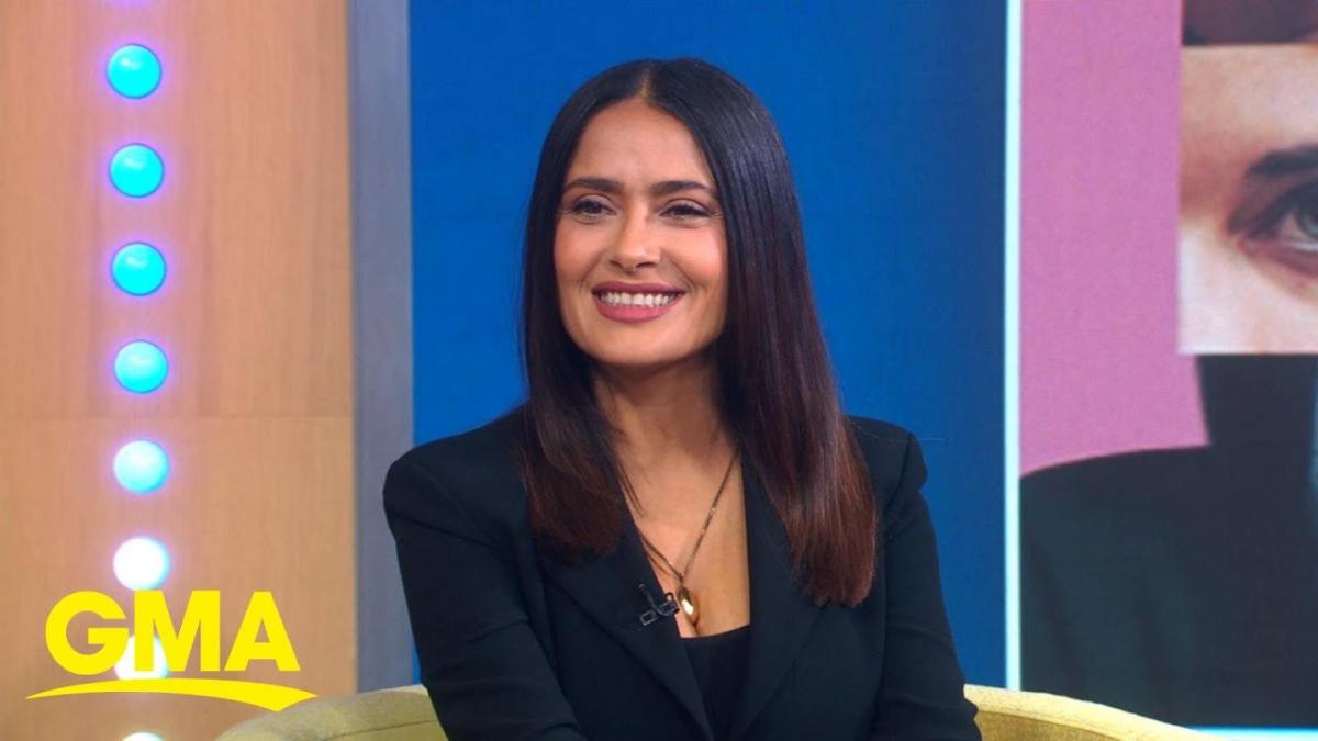 Screenshot from Salma Hayek's appearance on GMA. (Cover Image Source: YouTube | GMA)