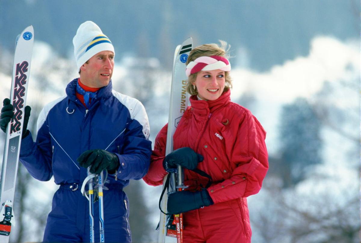 Prince Charles With Princess Diana On A Ski-ing Holiday Together. (Image Source: Getty Images | Photo by Tim Graham)