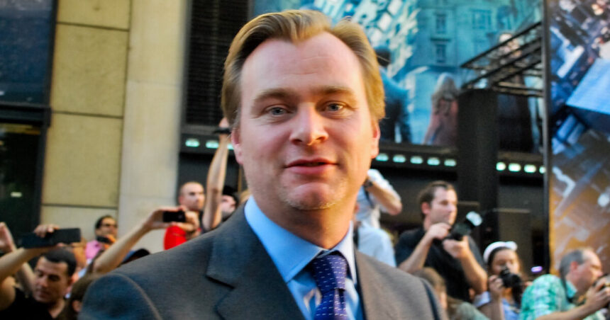 Christopher Nolan at the premiere event for Inception