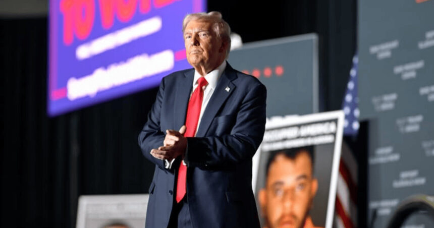 Donald Trump at a rally in Colorado