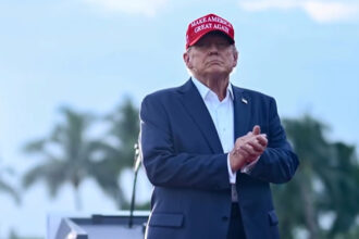 Donald Trump At Trump National Doral Miami in July 2024