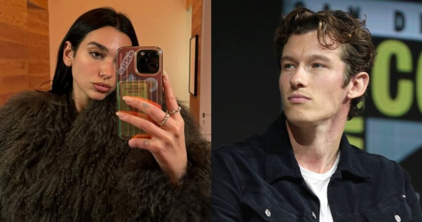 Dua Lipa and Callum Turner