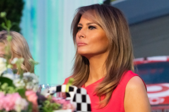 First Lady Melania Trump Attends the Congressional Spouses Luncheon.