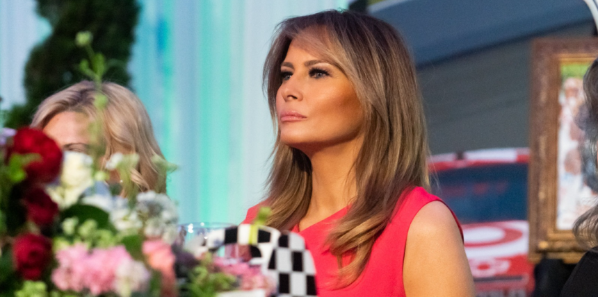 First Lady Melania Trump Attends the Congressional Spouses Luncheon.