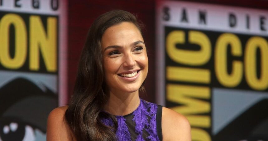 Gal Gadot speaking at Comic Con