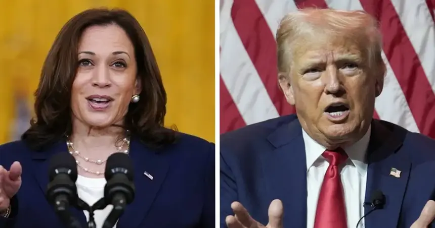 Kamala Harris and Donald Trump