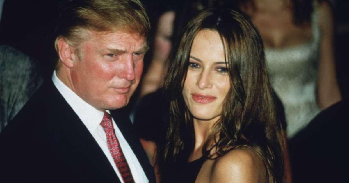 Donald Trump with his date, Melania Knauss, at the MTV Video Music Awards at the Metropolitan Opera House at Lincoln Center, New York City.  (Image Source: Getty Images | Photo By Karl Feile)