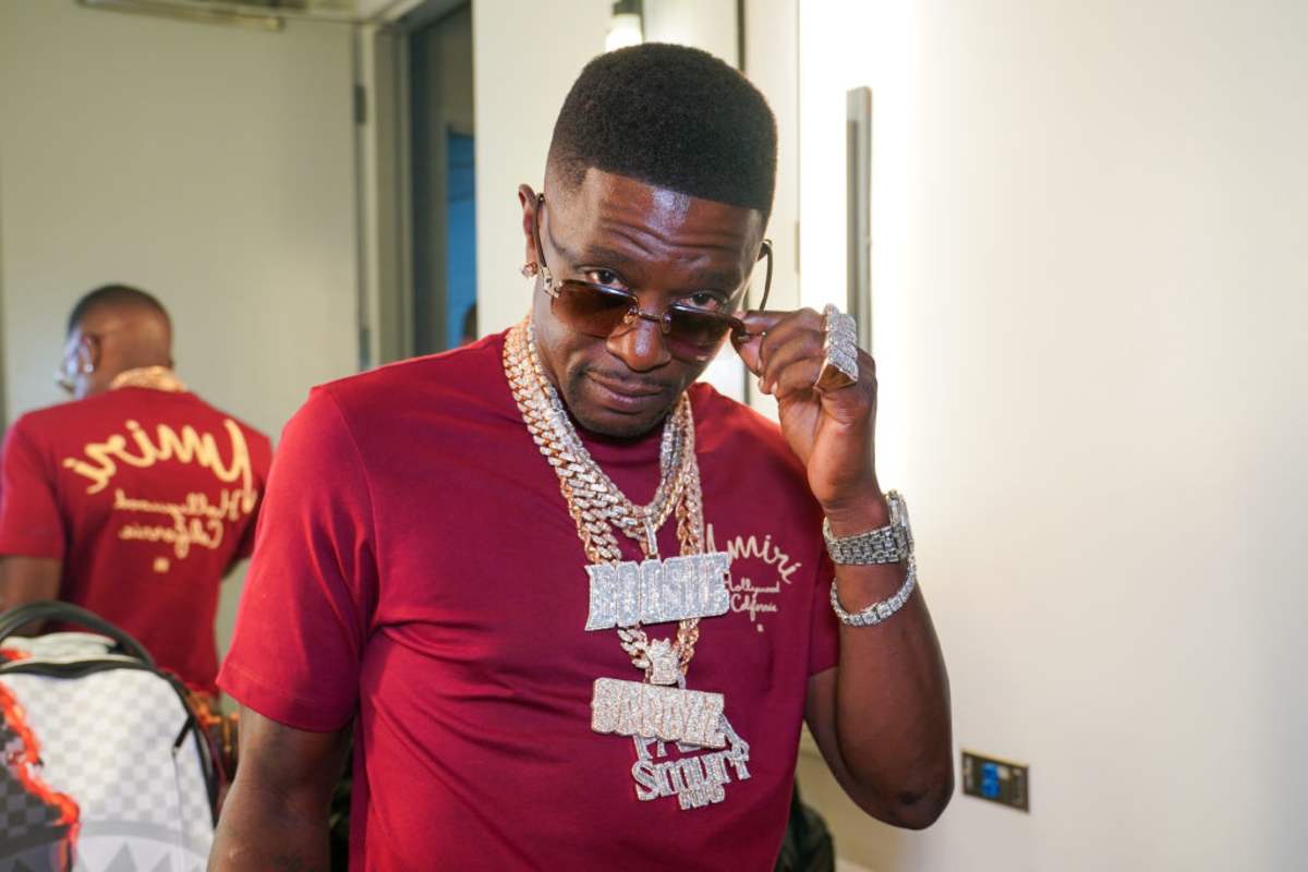 Boosie Badazz backstage during the Wild 'N Out Live: The Final Lap Tour at State Farm Arena on September 19, 2024, in Atlanta, Georgia. (Image Source: Getty Images | Photo by Julia Beverly)