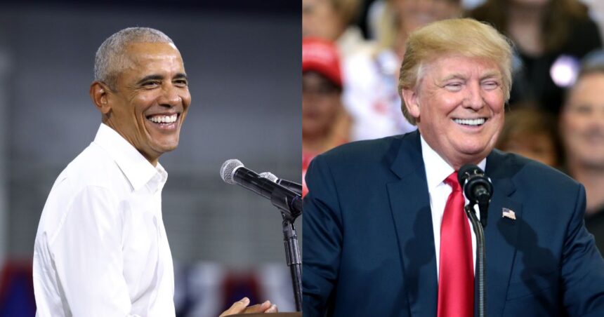 Barack Obama and Donald Trump speaking at Arizona campaign rallies. Photographs by Gage Skidmore.- via Flickr