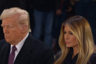 Donald & Melania Trump at Capitol on Wednesday.