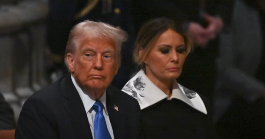 Donald Trump & Melania Trump at Carter's Funeral.