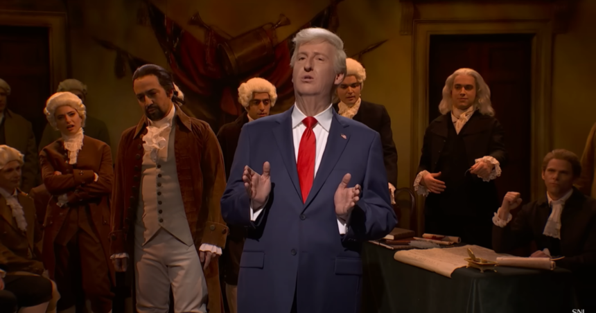 James Austin Johnson as a satirical version of President Donald Trump in a recent episode of SNL