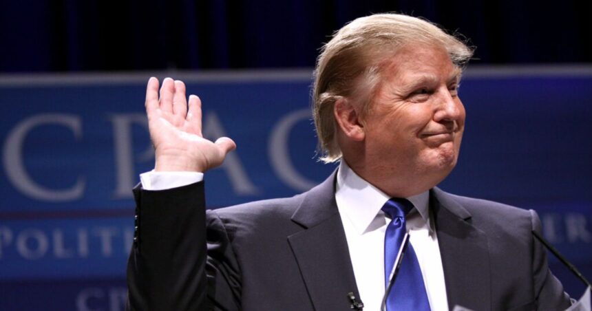 Donald Trump Waving at the Audience